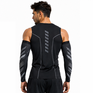 Manchons de compression respirants pour hommes, personnalisables, pour le sport, le fitness, le cyclisme, la course à pied, l'entraînement, le soutien et la protection athlétique - Product Image 4