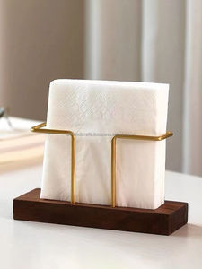 Golden Ginkgo Leaf Metal Napkin Holder Free Standing Oriental Design for Home Decoration Gifting Living Room Decor Kitchen - Product Image 6
