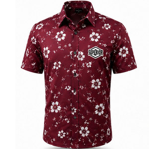 Chemise moderne pour homme avec motifs imprimés élégants et manches courtes confortables – Tendances mode 2026 - Product Image 1