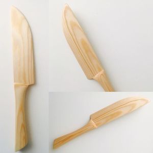 Couteau en bois de bouleau naturel, couverts jetables écologiques pour la restauration quotidienne - Product Image 2
