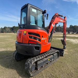 Mini-excavatrice compacte Kubota KX057-4 robuste, excavatrice sur chenilles fiable, machine hydraulique pour l'aménagement paysager, l'agriculture et la construction. - Product Image 5