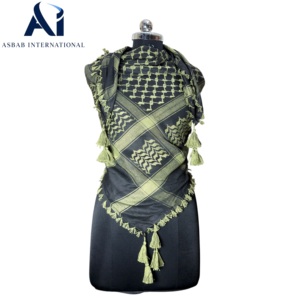 Pañuelo Árabe de Poliéster para Hombre, Ligero, Duradero y Transpirable, Diseño a Cuadros, Shemagh para Importadores Mayoristas, Keffiyeh, Pañuelo Arafat - Product Image 1