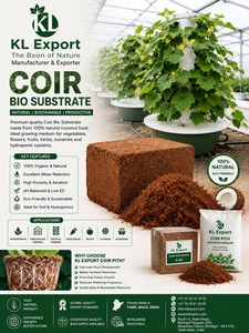 Bloc de tourbe de coco hydroponique, fibre de coco, haute rétention d'eau, conditionneur de sol acide pour le jardinage - Product Image 1