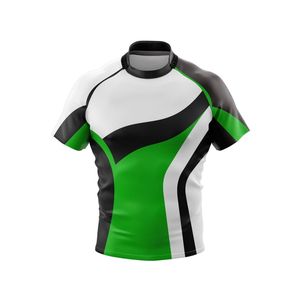 Maillot de rugby personnalisé pour équipe, nouveau design, col polo en coton, manches courtes, sublimation - Product Image 3