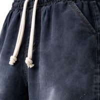 Pantalon de survêtement ample en coton pour homme, style Hip Hop, avec patchwork esthétique et bretelles, coupe décontractée, streetwear long