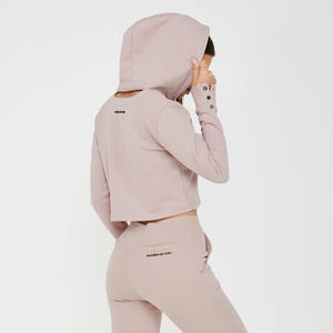 Sudaderas con media cremallera de 240g de la mejor calidad al por mayor para mujer, diseño único, top de moda, transpirables - Product Image 4