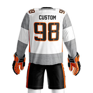 Uniformes de Hockey sobre Hielo Unisex de Diseño Único y Alta Calidad, Cómodos, Transpirables, de Secado Rápido, 100% Poliéster, con Logotipo Personalizable - Product Image 5