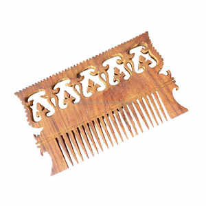 Peine para el Cabello Hecho a Mano, Ecológico, de Madera Natural de Neem con Bambú, Estilo Moderno para el Hogar y Salón de Belleza - Product Image 2