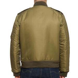 Nouvelle veste bomber en satin zippée tendance 2019 pour hommes, personnalisable, 100 % fibre de polyester, décontractée, imperméable, grandes tailles - Product Image 6