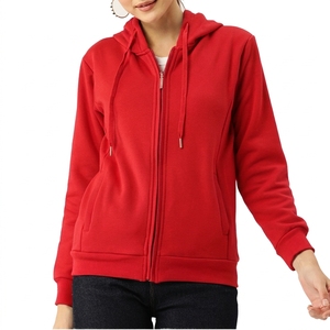 High Quality Plain 350 Gsm Thick Cotton Streetwear <b>Blank</b> <b>Weighted</b> Oversized Zipper Men's Custom Printing Hoodie - Product Image 1