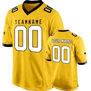 Custom Sublimated American Football Jersey <b>Men's</b> Short Sleeve V-Neck Breathable Mesh Team Name Number Printed All Seasons - Product Image 1