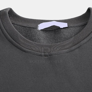 Wholesale Custom Logo Printed <b>Men</b> Sweatshirts Cotton Blended Loose Crew Neck Oversize <b>Pullover</b> - Product Image 3