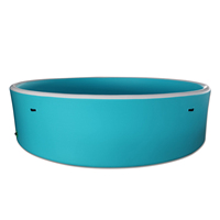 Grande piscine gonflable d'extérieur bleue pour 6 à 10 personnes