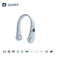 Ventilateur de cou électrique portable à batterie, mains libres, sans pales, refroidissement à 360 degrés, ventilateur personnel, silencieux, 3 vitesses