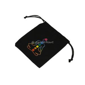 Logotipo personalizado lienzo Árbol de la vida bolsa de algodón negro Natural para embalaje de regalo de joyería de piedra - Product Image 6