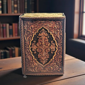 Cuaderno Grimoire de Cuero Hecho a Mano con Diseño de Sol y Luna, Libro de Sombras Celestial, Diario Ocultista Vintage, Cuaderno Grueso, Hecho a Mano en Rajasthan Al-Amir - Product Image 6