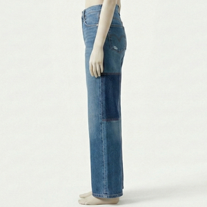 Fashionable High Street Women Skinny Fit Canvas Denim Pants Breathable Eco-Friendly Washable Stylish Comfortable Casual Winter - Product Image 4