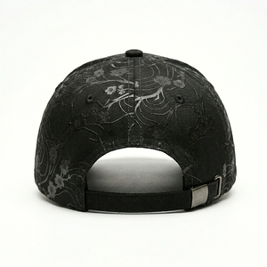Premium Black Luxury 6 Panel Structured <b>Baseball</b> <b>Cap</b> 3D Embroidered Common Sporty Cotton Sports Adjustable Wholesale Low MOQ - Product Image 6