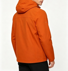 Custom Unisex Eco-Friendly Single Layer Softshell Varsity <b>Jackets</b> Zipper Front Windproof Waterproof High Street Plain Dyed - Product Image 3