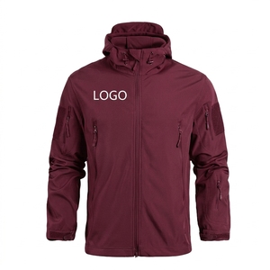 Chaqueta Softshell Impermeable y Cortavientos para Hombre, Ligera, para Montañismo y Deportes al Aire Libre, con Forro Polar Interior y Capucha - Product Image 4