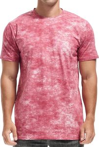 T-shirt à manches courtes tie-dye pour homme, col rond, streetwear, impression numérique personnalisée, logo, t-shirt homme, t-shirts, t-shirt graphique délavé à l'acide - Product Image 4