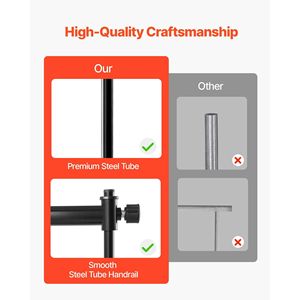 Barra de Ballet Portátil Independiente de 4 Pies, Barra Doble Ajustable en Altura, Antideslizante, Equipo de Gimnasia para Estiramiento - Product Image 2