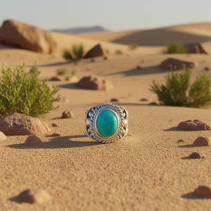 <b>Turquoise</b> Fashion <b>Ring</b> 8.9 Grams - Product Image 3