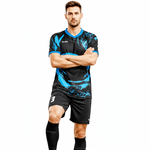 Uniforme de football professionnel pour hommes, qualité supérieure, 100% polyester, respirant, séchage rapide, hiver, nom d'équipe personnalisé, services OEM - Product Image 4