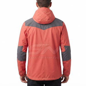 Chaqueta de Senderismo para Hombre, Ligera, con Capucha, Resistente al Agua, Transpirable, con Cierre Completo, para Viajes y Aventuras - Product Image 4