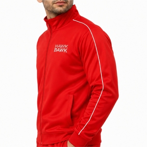 เสื้อแจ็คเก็ตแทร็คซิปเต็มตัวสำหรับผู้ชาย แบบสั่งทำพิเศษ ทรงสบาย ใส่เล่นกีฬา ฝึกซ้อม ชุดกีฬาสั่งทำพิเศษสำหรับผู้ชาย - Product Image 4