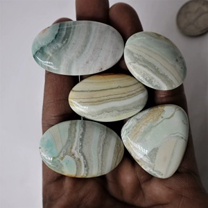 Cabujón Suelto Natural Mexicano del Caribe, Gema de Calcita del Caribe Pulida a Mano, Cabujones de Cuarzo Curativo al por Mayor - Product Image 6