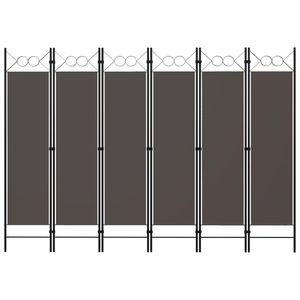 Anthracite 6-<b>Panel</b> <b>Room</b> <b>Divider</b> 94.5"x70.9" Elegant Screens & <b>Room</b> <b>Dividers</b> - Product Image 1