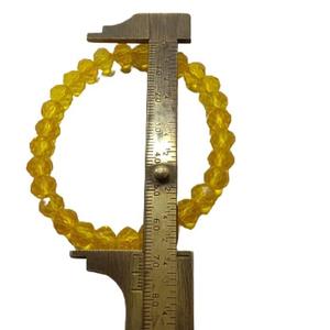 Pulsera Redonda Facetada de Obsidiana Amarilla Feng Shui Hecha a Mano para Hombre y Mujer, Tamaño 8-10 mm, Joyería de Moda Energética - Product Image 6