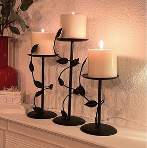 Candelabros Decorativos de Acero Negro para Centro de Mesa, Comedor, Sala de Estar - Product Image 4