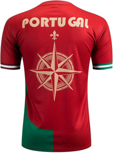 Maillot de sport pour homme inspiré du patrimoine, 100 % coton, tricoté, imprimé, tissu écologique respirant pour la performance - Product Image 2