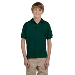 Zoom Trading Company - Nuevas Camisetas Polo Casuales de Verano y Otoño para Niños, Uniformes Escolares, Manga Corta, Transpirables, con Doble Botonadura - Product Image 1