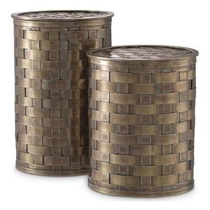 Boîte de rangement décorative en laiton et aluminium, style vanité, pour hôtels et décoration de table à domicile - Product Image 2