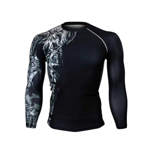 Nuevo Diseño Exclusivo de Alta Calidad, Rashguard para Hombre MMA, 100% Algodón, Secado Rápido, Compresión, en Oferta, Precio al por Mayor - Product Image 1
