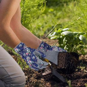 ถุงมือทำสวนหนังน้ำหนักเบา ระบายอากาศได้ดี สำหรับผู้ชายและผู้หญิง สวมใส่สบาย เหมาะสำหรับงานต่างๆ - Product Image 6