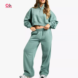 Trending Product Fashionable Women Winter Solid Casual Tracksuits High Quality Breathable 100% Cotton Hot Sale - Product Image 1