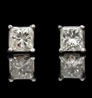 Pendientes de Plata de Ley 925 con Moissanita para Mujer, Joyería Elegante, Moderna y Sencilla