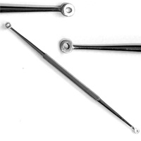 Extractor de Puntos Negros, 5 Piezas, Acero Inoxidable Quirúrgico, Aguja para Tratamiento de Acné Facial, Clip Extractor, Certificado CE ISO