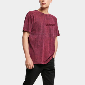 Camiseta Moderna para Hombre con Lavado Ácido, Costuras Resistentes, Tacto Suave, Estilo Casual Relajado, Prenda Esencial de Moda Urbana - Product Image 6