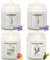 4er-Pack Maßgeschneiderte Duftkerzen aus Bienenwachs & Paraffin für Aromatherapie zu Hause, 28 oz, 200 Stunden Brenndauer, Diwali