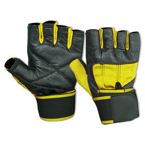 Guantes de Cuero Unisex para Levantamiento de Pesas con Soporte para Muñeca, para Gimnasio, Fisicoculturismo y Entrenamiento - Product Image 3