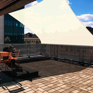 Tenda Parasole Quadrata 16x16 Bianca Riso, Design Elegante per Esterni per una Protezione Solare Migliorata - Product Image 2