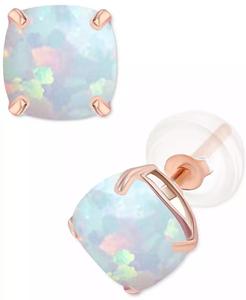 Orecchini opale coltivati in laboratorio (3/4 ct. T. w.) in argento Sterling | Macacy's - Product Image 1