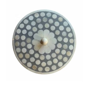Boîte à bijoux en os à motif rond incrusté, boîte à bibelots en os, organisateur de bijoux en os pour boucles d'oreilles, colliers et accessoires – Vente chaude - Product Image 2