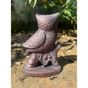 Statue d'hibou artisanale avec base, décoration de jardin et de ferme, sculpture d'hibou en bronze, prix d'usine - Product Image 5
