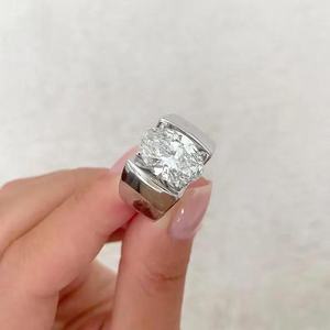 Luxury 2.01CT Oval Cut Moissanite Solitaire <b>Ring</b> Original 925 Silver Fine Modern Style Gift For Anniversary Party Charms - Product Image 3